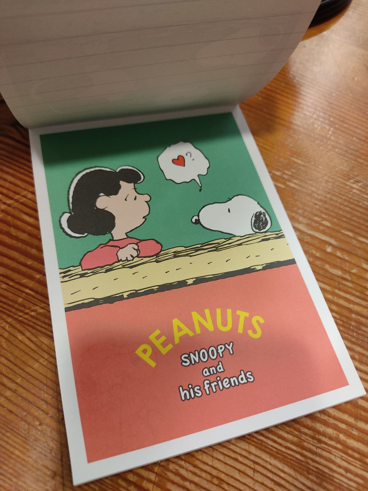 スヌーピーメモパッド（ホワイト） PS21-2 スクエア | ぷんぷく堂