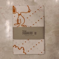 スヌーピーオーガニックコットンてぬぐい　りんご