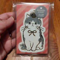 ミニカード　たれめねこ　チキュウグリーティングス