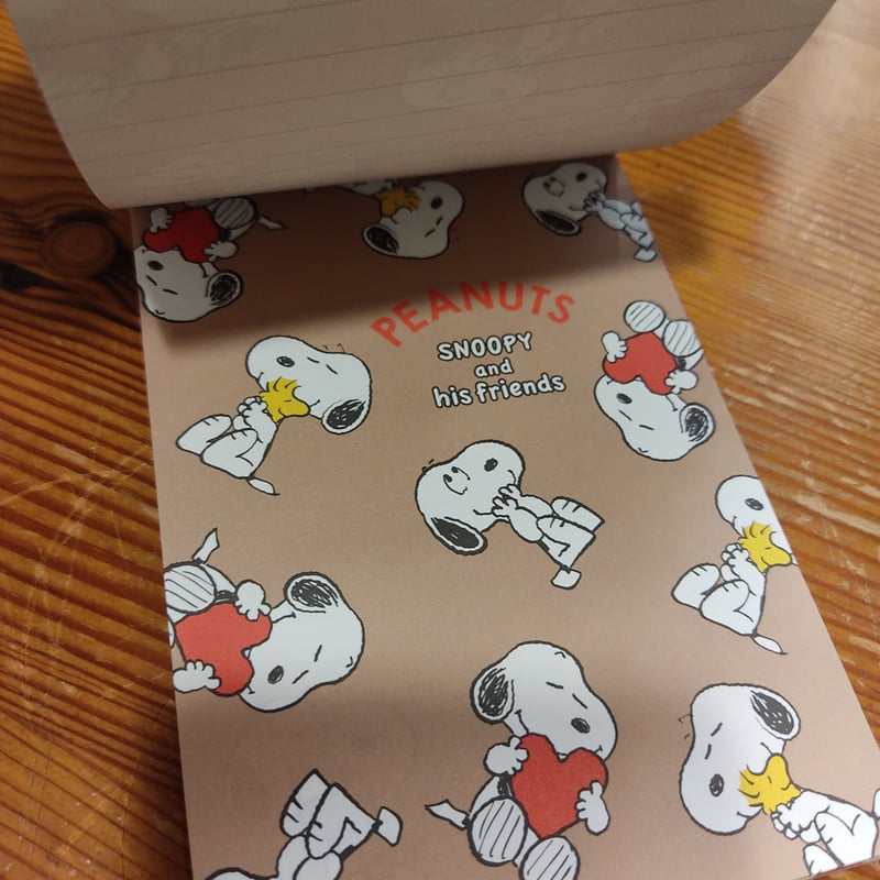 スヌーピーメモパッド（ホワイト） PS21-2 スクエア | ぷんぷく堂