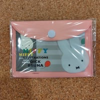 ミッフィ　ケース付メモ　ピンク　スクエア