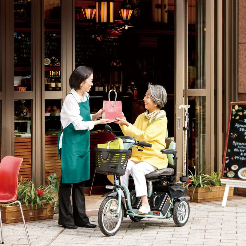 購入】小回りしやすい！三輪型 電動シニアカーS637スマートパル