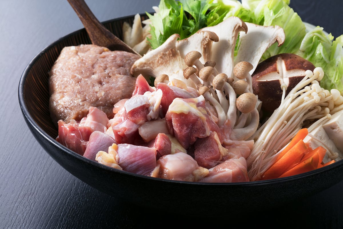 シャモ鍋＆焼きヤキ(室戸海洋深層水塩）セット | ごめんケンカシャモ | 100%純血種 幻の軍鶏