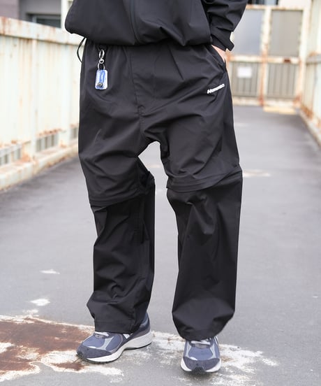 【Black】撥水加工＆2WAY Nylon Pants