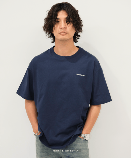 【Navy】logo tee