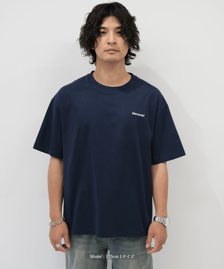 【Navy】logo tee