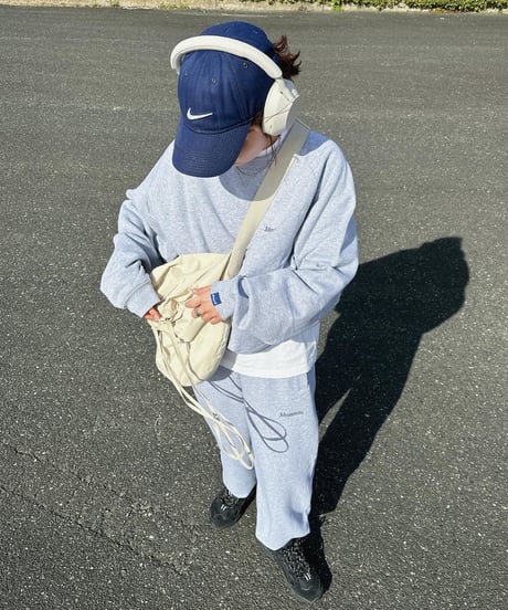【Gray】raglan sleeve sweat