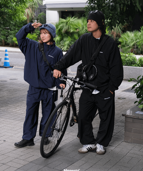 【Black】nylon track jacket