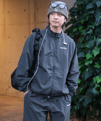 【Khaki】nylon track jacket