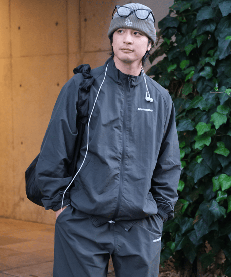 【Khaki】nylon track jacket