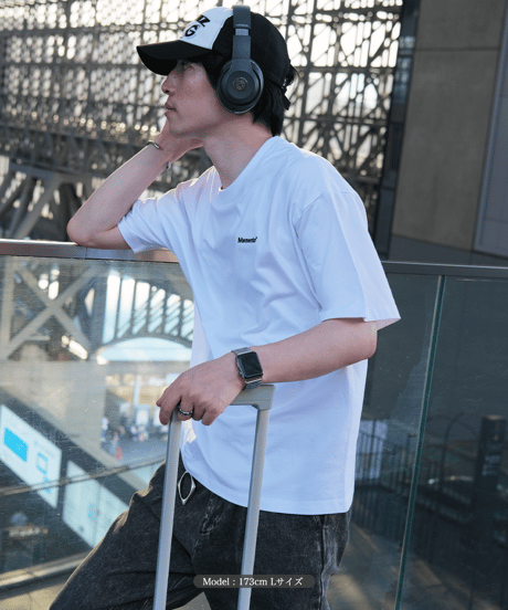 【White】logo tee