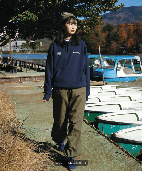 【Navy】logo hoodie