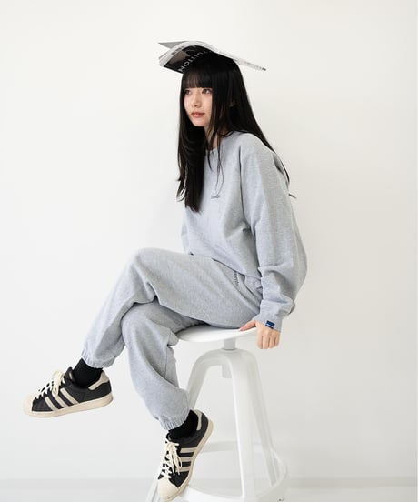 【Gray】raglan sleeve sweat