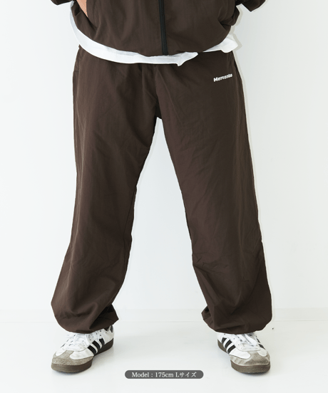 【Brown】nylon track pants