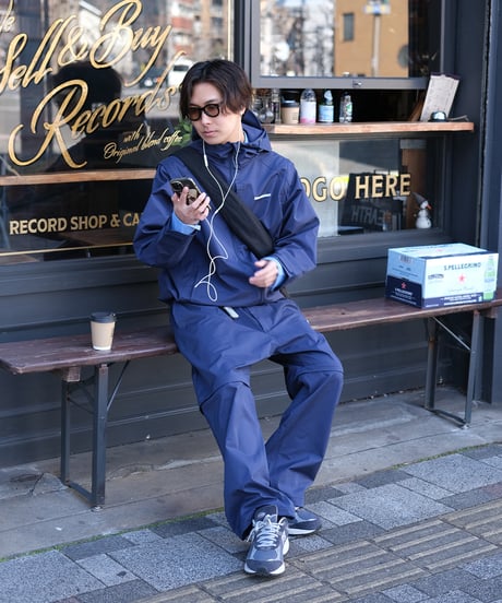 【Navy】撥水加工＆2WAY Nylon Pants