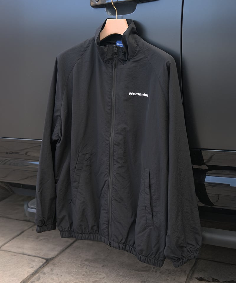 Black】nylon track jacket | Memento