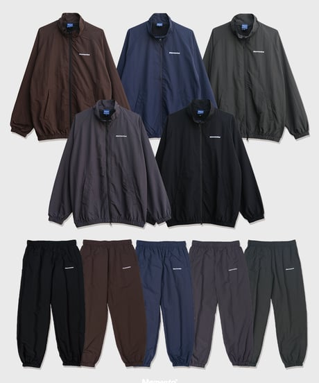 【Brown】nylon track jacket