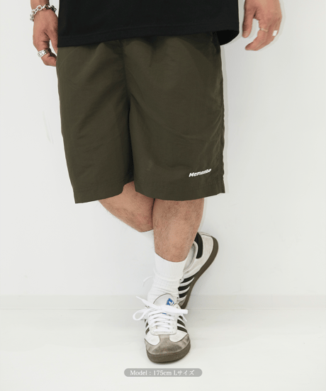 【Khaki】撥水加工 nylon shorts
