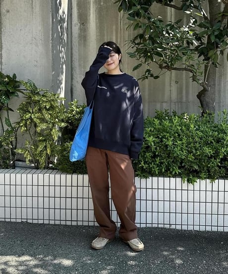 【Navy】logo sweat