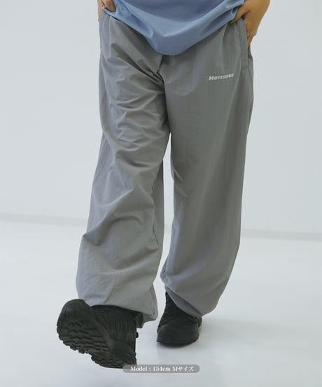 【Gray】nylon track pants