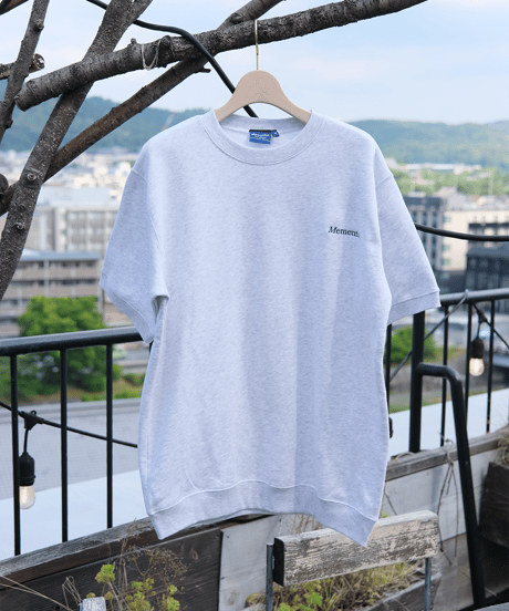 【Gray】short sleeve sweat tee