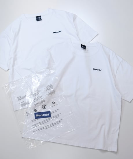 【White】logo tee