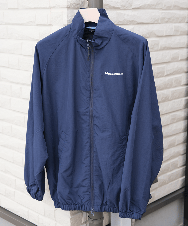 Navy】nylon track jacket | Memento