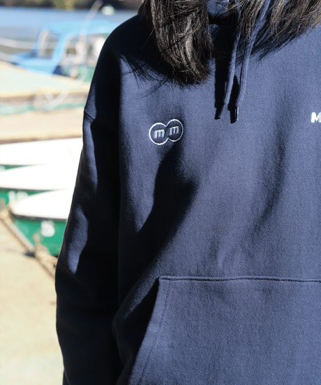 【Navy】logo hoodie