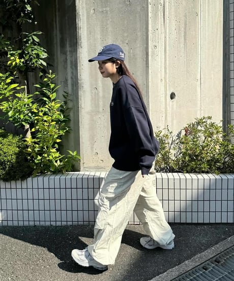 【Navy】logo sweat