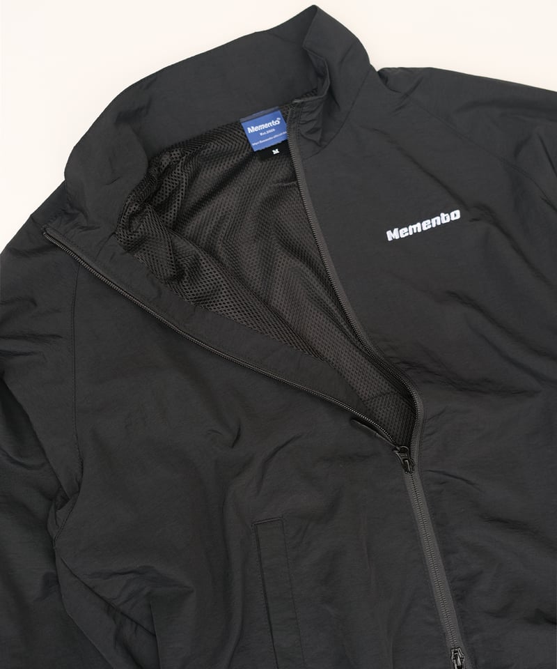Black】nylon track jacket | Memento
