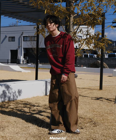 【Burgundy】College Sweat