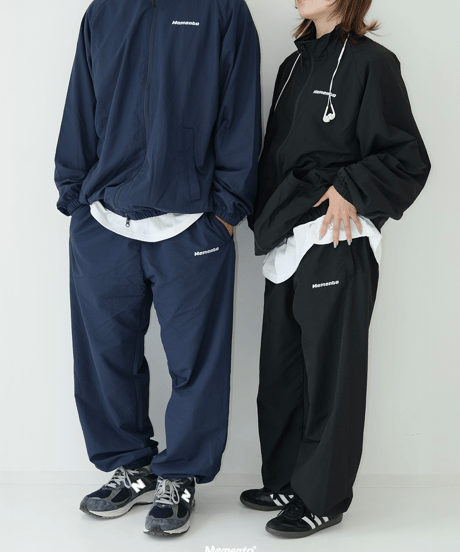 【Navy】nylon track pants