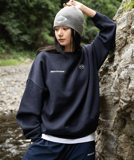 【Navy】logo sweat