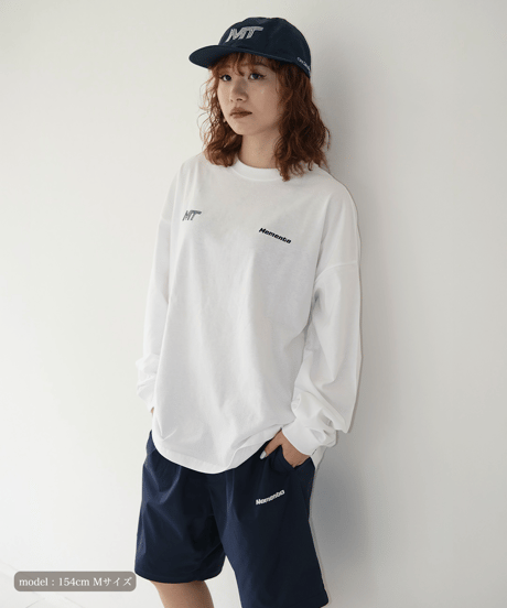 【White】M/T logo L/S tee