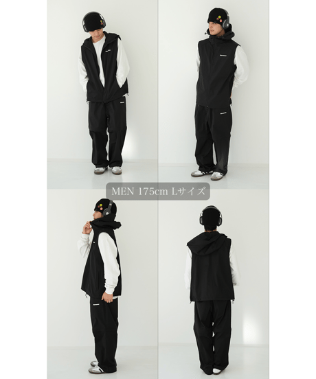 【Black】撥水加工＆2WAY Nylon Jacket