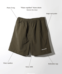 【Khaki】撥水加工 nylon shorts