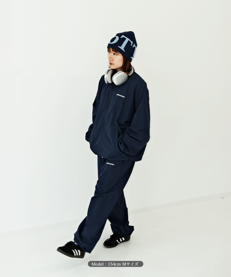 【Navy】nylon track jacket