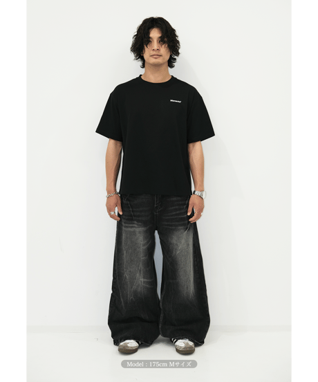 【Black】logo tee