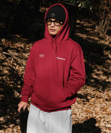 【Red】logo hoodie