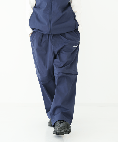 【Navy】撥水加工＆2WAY Nylon Pants