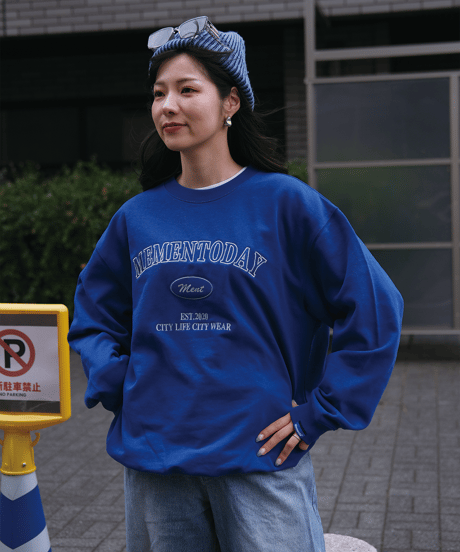 【Blue】College Sweat