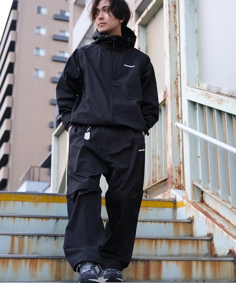 【Black】撥水加工＆2WAY Nylon Pants