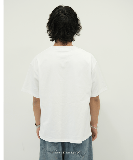 【White】logo tee