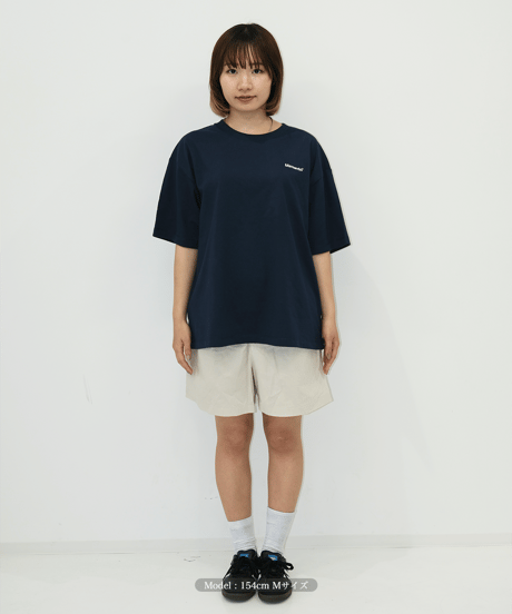 【Navy】logo tee