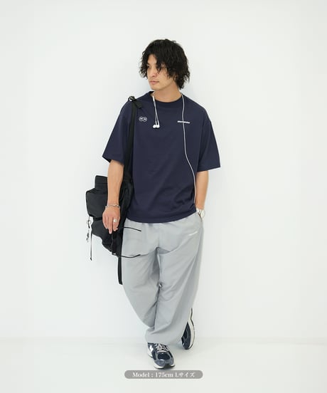 【Gray】nylon track pants
