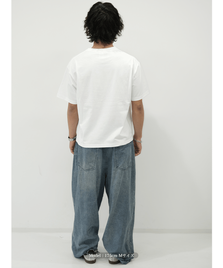 【White】logo tee