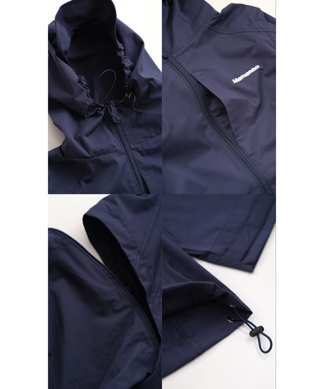 【Navy】撥水加工＆2WAY Nylon Jacket