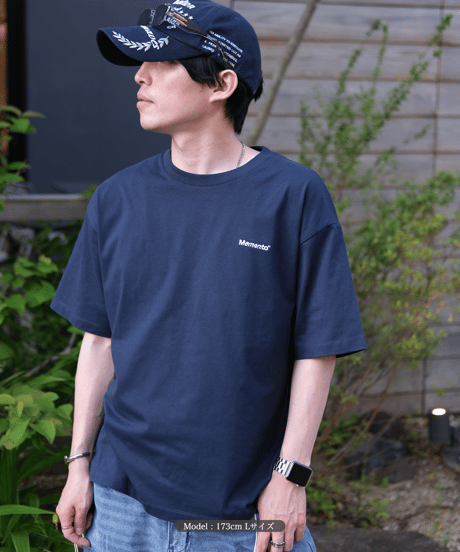 【Navy】logo tee