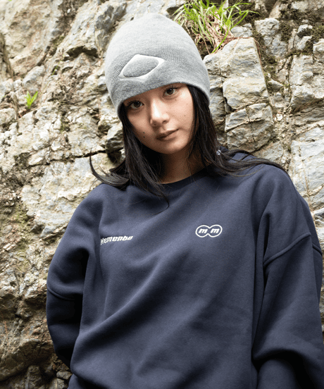 【Navy】logo sweat