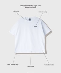【White】logo tee